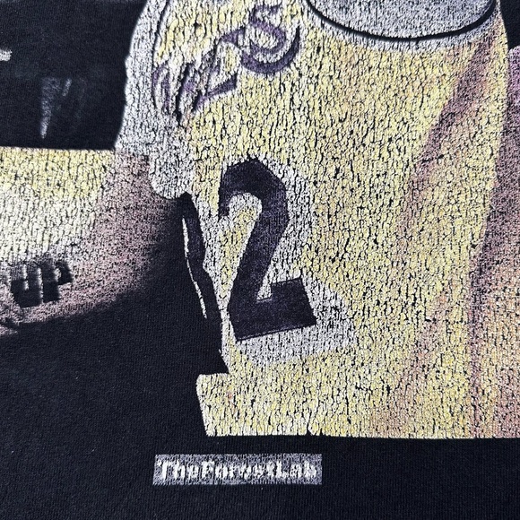 Forest Lab Nipsey Hustle LA Lakers Jersey RIP Graphic T-Shirt Black Men’s 2XL - Picture 5 of 8
